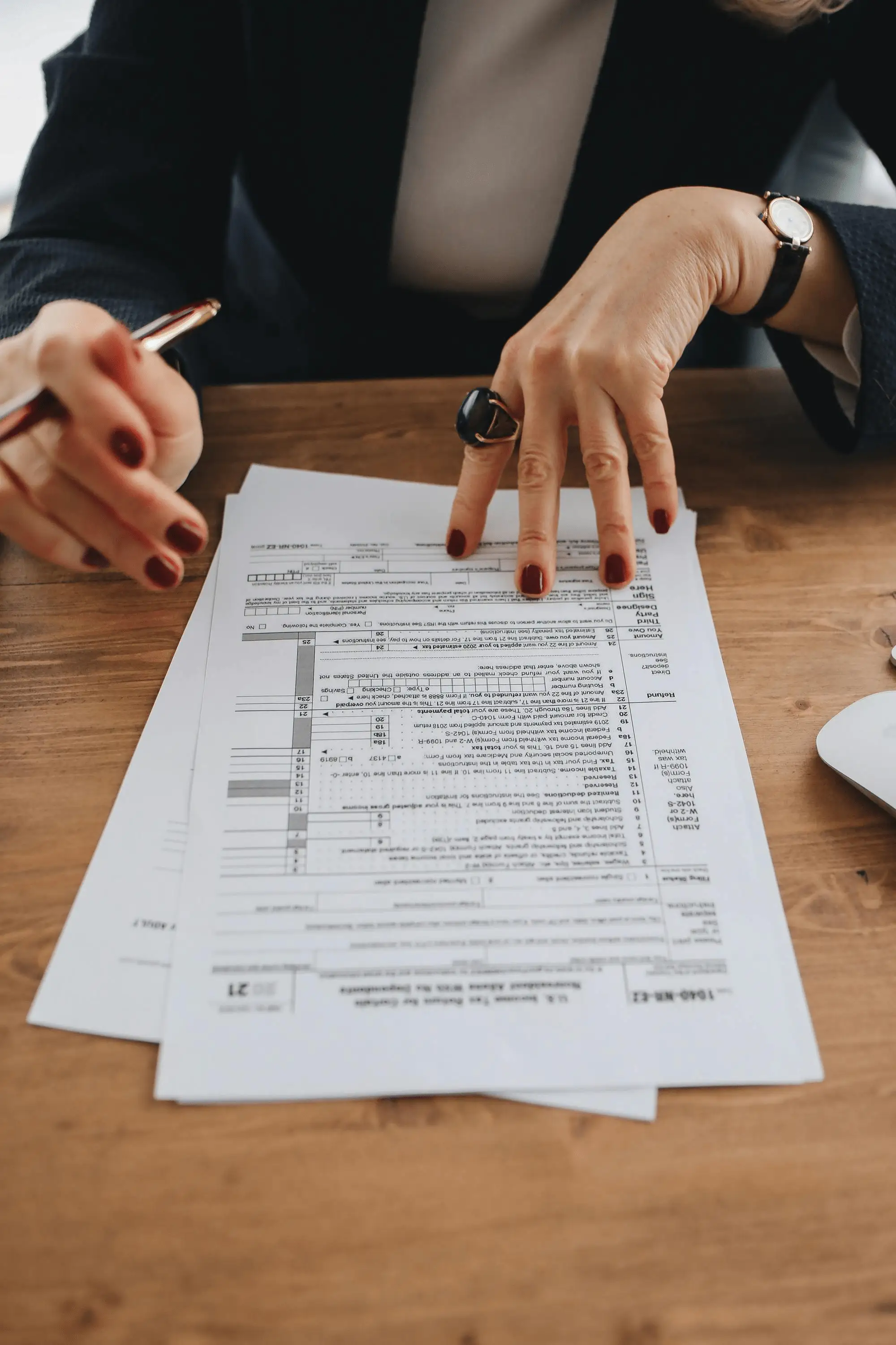 Homeowner looking at an IRS federal tax lien notice document