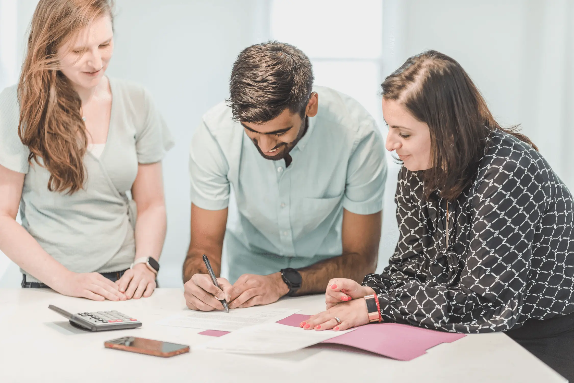 Signing closing documents for a fast cash sale of an inherited Florida home
