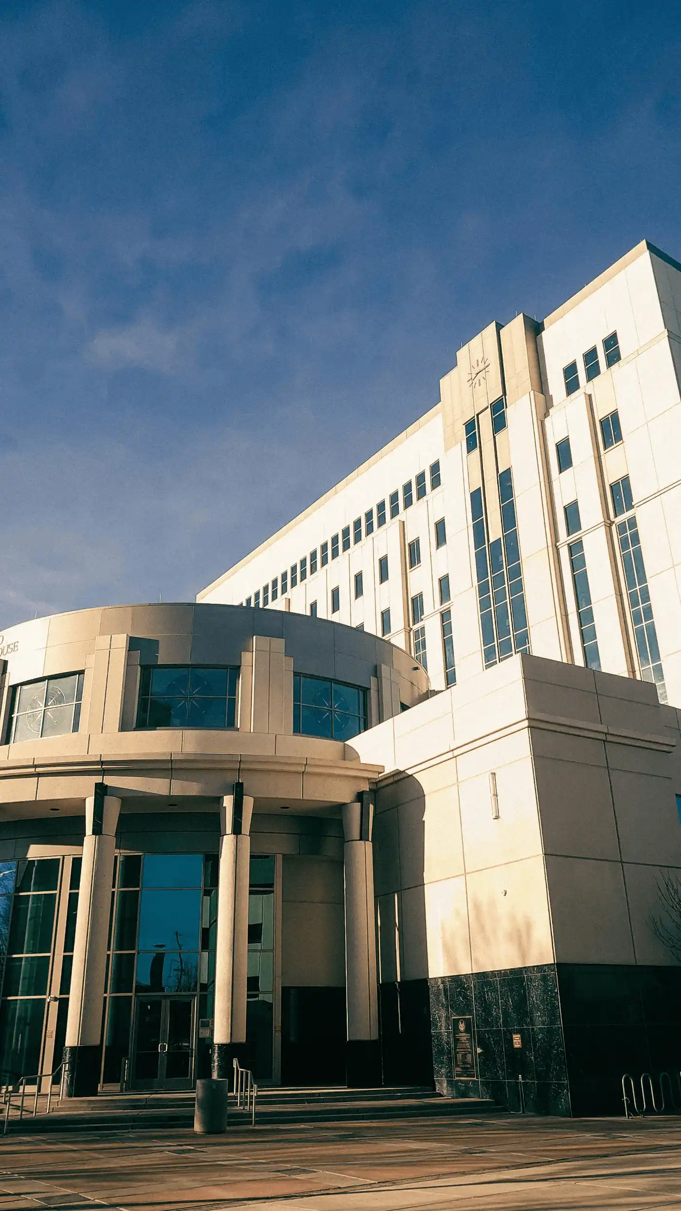 The Oklahoma County District Court framework where judicial foreclosure lawsuits are filed in downtown OKC
