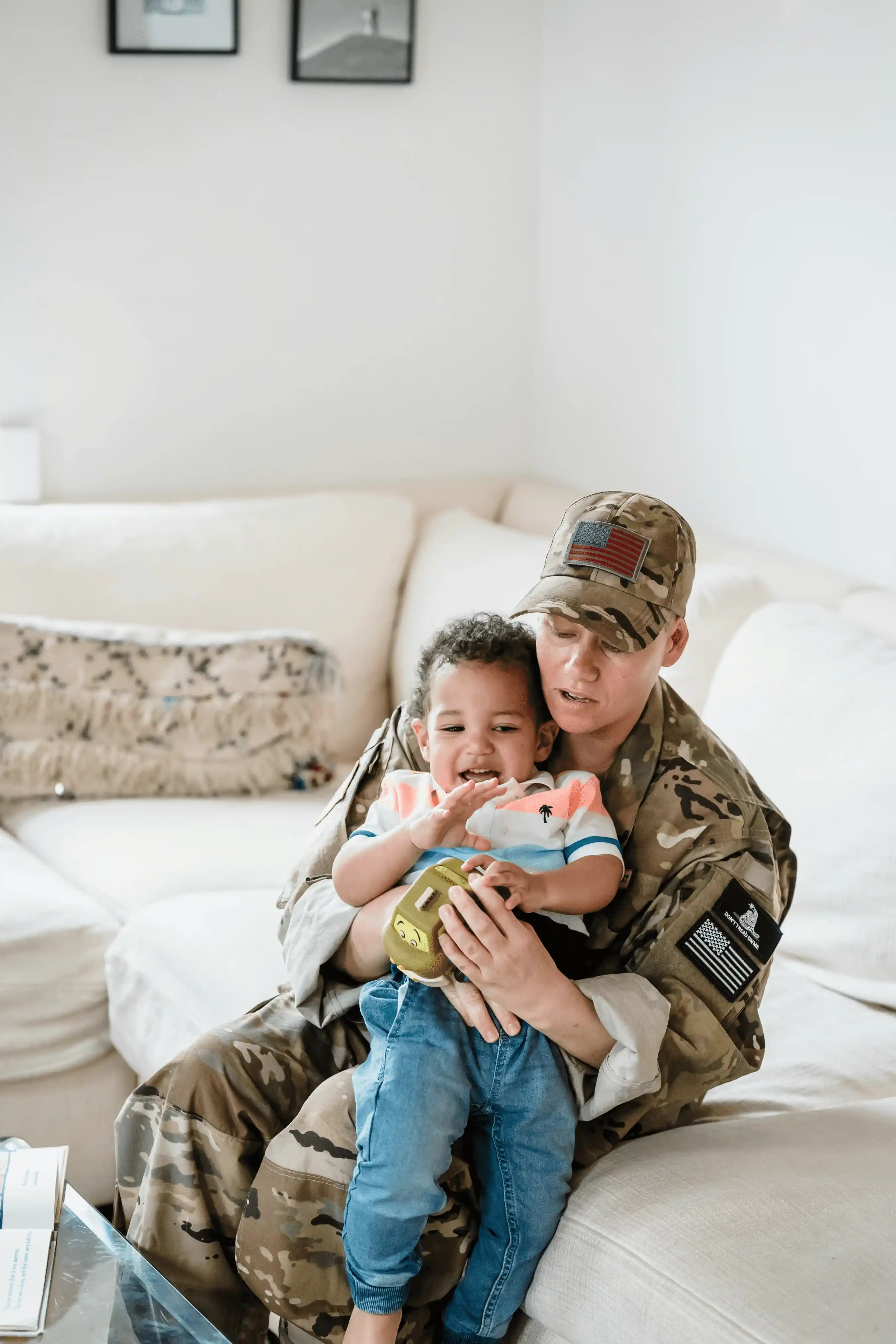 A military family residential setting representing SCRA foreclosure protections near Tinker Air Force Base