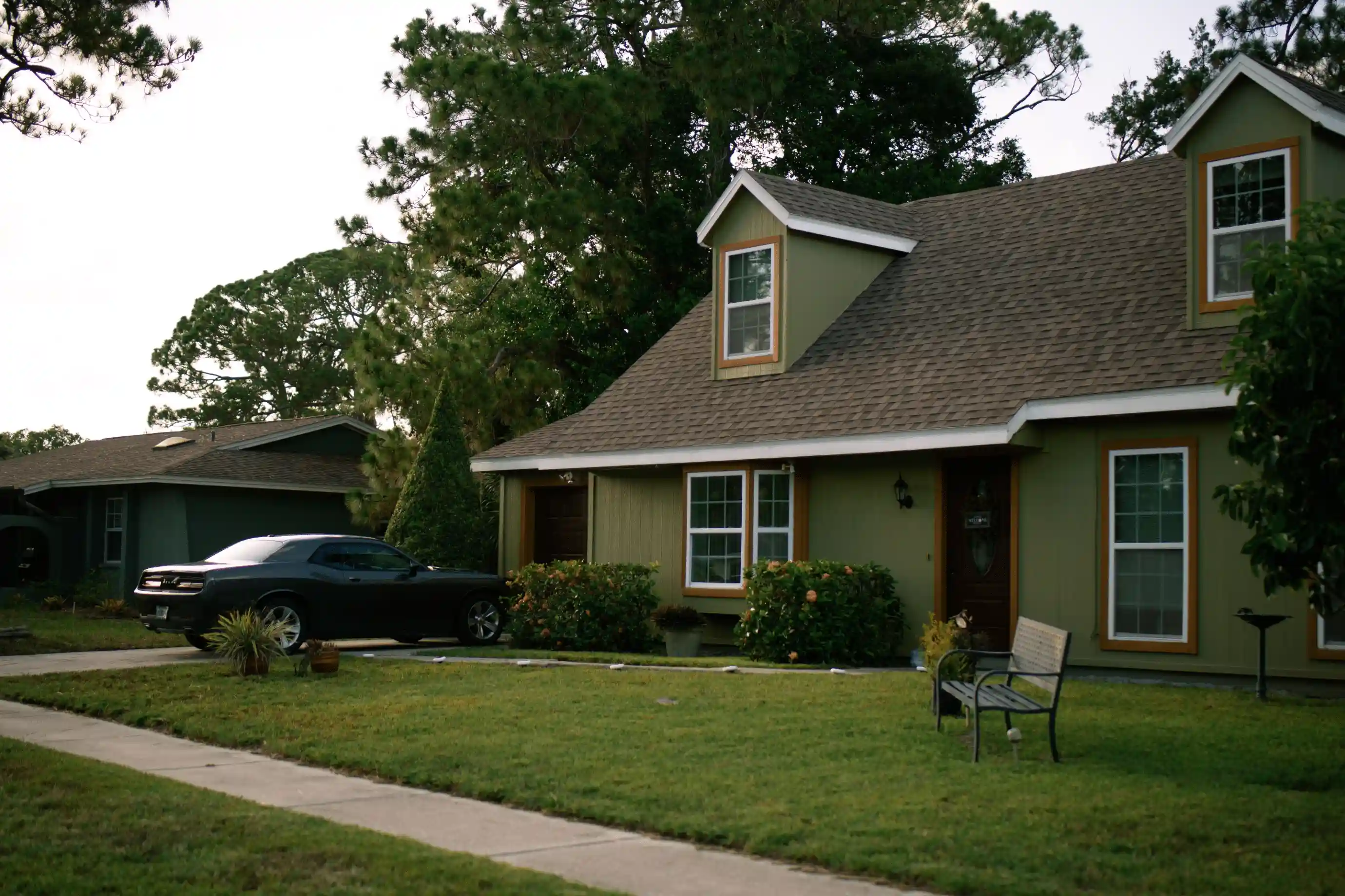 Quiet residential street in New Port Richey, Pasco County