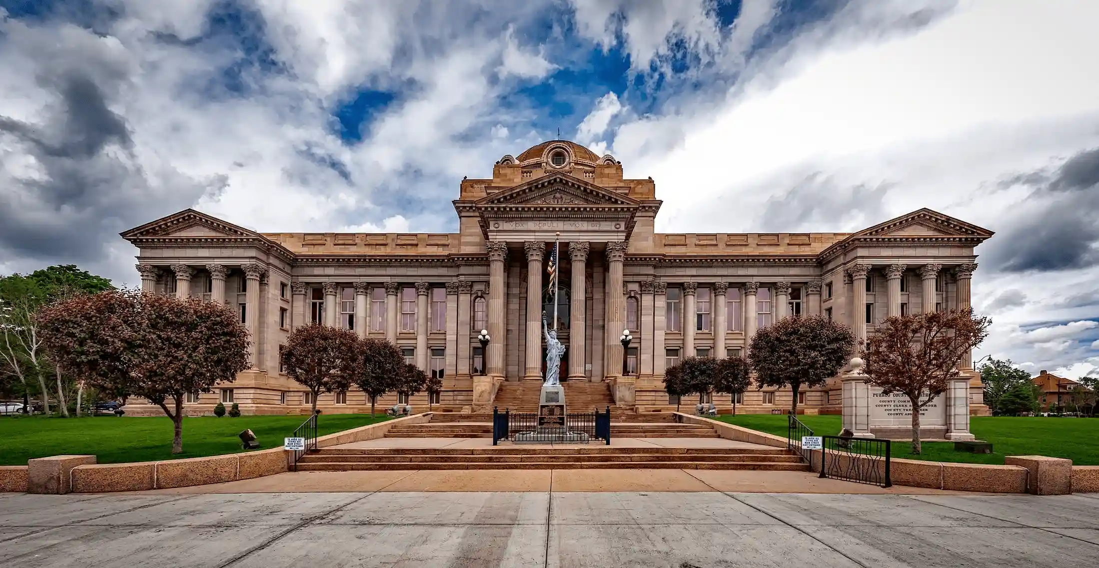 The Oklahoma County courthouse representing probate delays for property heirs